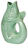 Pad Monsieur Carafon, Fisch -Vase/Krug/Kanne/Skulptur Fisch, Gr&ouml;&szlig;e S,