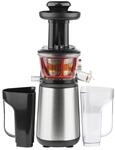 H.Koenig Vertikale Saftpresse GSX12 Edelstahl Schwarz, Obst- und Gem&uuml;sesaft,