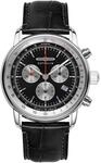 Zeppelin Serie LZ14 Marine Quarz Chronograph mit Lederband 8888-2