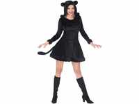 "BLACK PANTHER" (hooded dress) - (S)