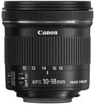 Canon EF-S 10-18mm F4.5-5.6 IS STM Ultraweitwinkel Objektiv (67mm Filtergewinde)