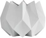 Goebel Vase, Porzellan, 18,5 x 18,5 x 14 cm, Wei&szlig;