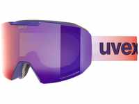 Uvex evidnt Attract Skibrille (Farbe: 9030 purple bash matt, mirror...