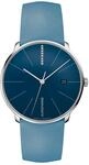 JUNGHANS Damenuhr Meister Fein Automatic mit Diamanten Blau 27/4356.00