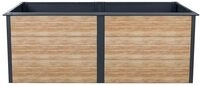 WESTMANN Hochbeet 200x100x77 cm Anthrazit Metall Pflanzbeet f&uuml;r Balkon