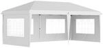 Outsunny Pavillon ca. 3x6m Wasserdicht Pop-up Faltpavillon mit 4 Seitenw&auml;nden,