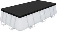 Bestway PVC-Abdeckplane 396 x 185 cm, schwarz, eckig
