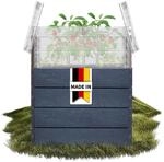 Garantia Ergo Quadro TurboPlus M 85 Hochbeet Stone, inkl. Flora Wassersparsystem -
