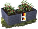 GARANTIA Ergo Quadro U L 75 Hochbeet Wood, inkl. Flora Wassersparsystem -...