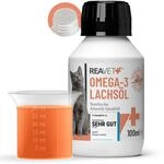 TESTURTEIL SEHR GUT 2025 ReaVET Lachs&ouml;l Katze 100ml &ndash; Reich an Omega 3 & 6,
