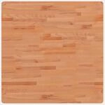 vidaXL Tischplatte 80x80x2,5 cm Quadratisch Massivholz Buche