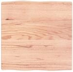 vidaXL Tischplatte 60x60x(2-4) cm Massivholz Behandelt Baumkante
