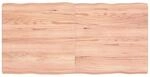 vidaXL Tischplatte 120x60x(2-6) cm Massivholz Behandelt Baumkante
