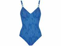 Sunflair Badeanzug mit entfernbaren Softcups und Vollfütterung blau/weiß 42 D