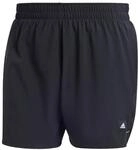 adidas Herren Solid CLX Classic-Length Swim Shorts, Black/Lucid Lemon, S