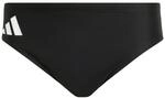 adidas Men's Solid Swim Trunks, Black/White, L