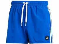 adidas Men's 3-Stripes CLX Very Length Swim Shorts Badehose, Royal Blue/White, XL