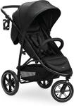 hauck Rapid 3 Air, Schwarz - Dreirad Kinderbuggy mit Luftreifen, Federung und