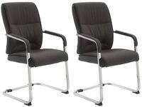 CLP 2er Set XXL-Freischwinger Anubis Mit Gepolsterter Sitzfl&auml;che I...