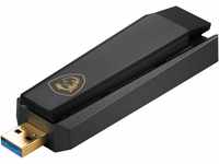 MSI AXE5400 WiFi 6E Tri-Band USB Adapter - Schnelles WLAN bis 5400 Mbps (6GHz, 5GHz,