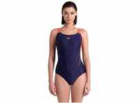 Arena Damen Women's Dive Pro Back One Piece Swimsuit, Navy-calyspo Coral, 36 EU