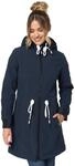 MARIKOO Damen Softshell Mantel mit Kapuze Softshelljacke B964