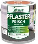 Ultrament Pflaster Frisch 2,5 L rot | Betonlasur au&szlig;en f&uuml;r Pflastersteine &
