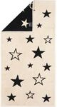 Caw&ouml; Handt&uuml;cher Christmas Edition Sterne 792 Natur-schwarz - 39