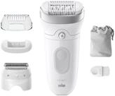 Braun Silk-&eacute;pil SE7-041 Wet & Dry Depiladora El&eacute;ctrica 3 cabezales Gris