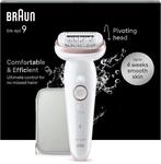Braun Silk-&eacute;pil 9 Silk&middot;&eacute;pil 9 40 pince(s) Or, Blanc
