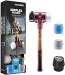 HALDER-Plusbox Starterkit, SIMPLEX-Schonhammer D60, Gummikomposition mit