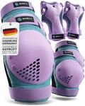 SKATEWIZ Protektoren Kinder - Knieschoner Kinder - Schoner Inliner Kniesch&uuml;tzer -