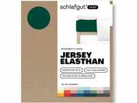 Schlafgut Easy Jersey Elasthan Spannbettlaken 90x190 bis 100x220 Green Deep,