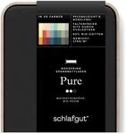schlafgut Pure Boxspring Spannbettlaken 90x200 cm Bio-Baumwolle, Off-Black