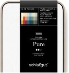 Schlafgut Pure Topper Spannbettlaken 120x200cm bis 130x220cm Full-White, Schlafgut Pure Topper Spannbettlaken 120x200cm bis 130x220cm Full-White,
