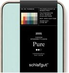 Schlafgut Pure Topper Spannbettlaken 90x190cm bis 100x220cm Petrol Light, Schlafgut Pure Topper Spannbettlaken 90x190cm bis 100x220cm Petrol Light,