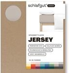 Schlafgut Easy Jersey Spannbettlaken 180x200 bis 200x200 Sand Mid,...