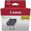 Canon CLI-36 Twin Vorteilspack 2 Tintenpatronen (2X Farbe) Original Kartonverpackung