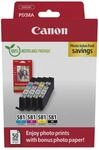 Canon CLI-581 C M Y BK Vorteilspack 4 Tintenpatronen (Schwarz, Cyan, Magenta, Gelb)
