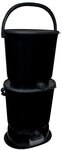 Skaza Bokashi Essential Biom&uuml;lleimer K&uuml;che Set (2 x 15,3 Liter) + Base &ndash;