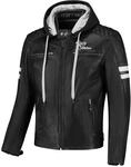 Rusty Stitches Jari Hooded V2 Lederjacke Schwarz/Weiss Herren XL