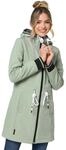 MARIKOO Damen Softshell Mantel mit Kapuze Softshelljacke B964