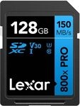 Lexar SDXC 800x Pro 128GB 150MB/s C10 V30 U3