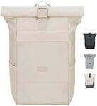 LARKSON Rucksack Damen Herren Beige - No 4 - Rolltop Backpack mit Laptopfach Uni,