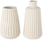 Boltze Vasen Set Esko 2-teilig, Blumenvasen aus Keramik, &oslash; ca. 8,5 cm, ohne...