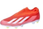 Adidas Unisex X Crazyfast League schn&uuml;rlose Firm Ground Stiefel Sneaker, Rot, Wei&szlig;,