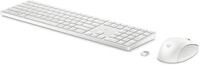 HP 655 - Tastatur-und-Maus-Set - kabellos - 2.4 GHz - QWERTZ - Deutsch - wei&szlig;