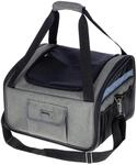 Kerbl Pet Autositztasche Vacation, Hundetasche, Transporttasche, grau, blau,