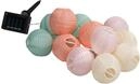 Dehner Solar Lichterkette Lampion, mit 12 LED-L&auml;mpchen, Lichtfarbe warmwei&szlig;,...