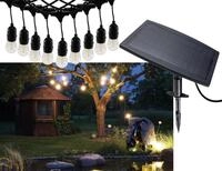 ChiliTec Solar Lichterkette Au&szlig;en - Solarleuchten Wetterfest 6m lang 10 LED...